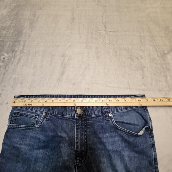 Calvin Klein Jeans Mens 38x31 Blue Straight Leg Stretch Denim Classic Pants - Picture 7 of 9
